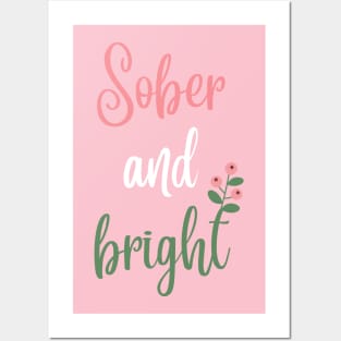 Sober & Bright, Girly Merry Christmas Posters and Art